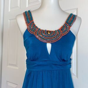 Sleeveless Pull On Embellished Party Dress